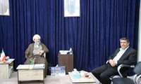 ملاقات دکتر عباس افشار سرپرست جدید شبکه بهداشت و درمان قرچک با امام جمعه شهرستان