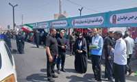 نظارت مستمر کارشناسان بهداشت محیط شبکه بهداشت و درمان قرچک بر موکب‌های پذیرایی مراسم تشییع رهبر شهید امت
