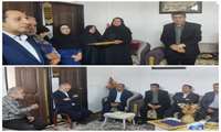 تجلیل از خانواده معظم پاسدارشهید «مجید کاشفی» توسط مدیران شبکه بهداشت و درمان و بیمارستان شهید ستاری قرچک 