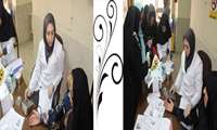 میز خدمت سلامت و غربالگری داوطلبین سلامت (سه شنبه 97/11/16 پنجمین روز دهه مبارک فجر)