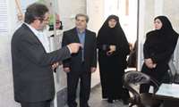 بازدید دکتر عرشی معاونت بهداشتی دانشگاه از پایگاه برون سپاری گلها شبکه بهداشت و درمان قرچک